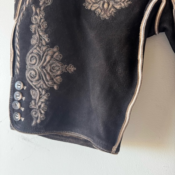 Authentic dark brown leather lederhosen - Picture 3 of 7